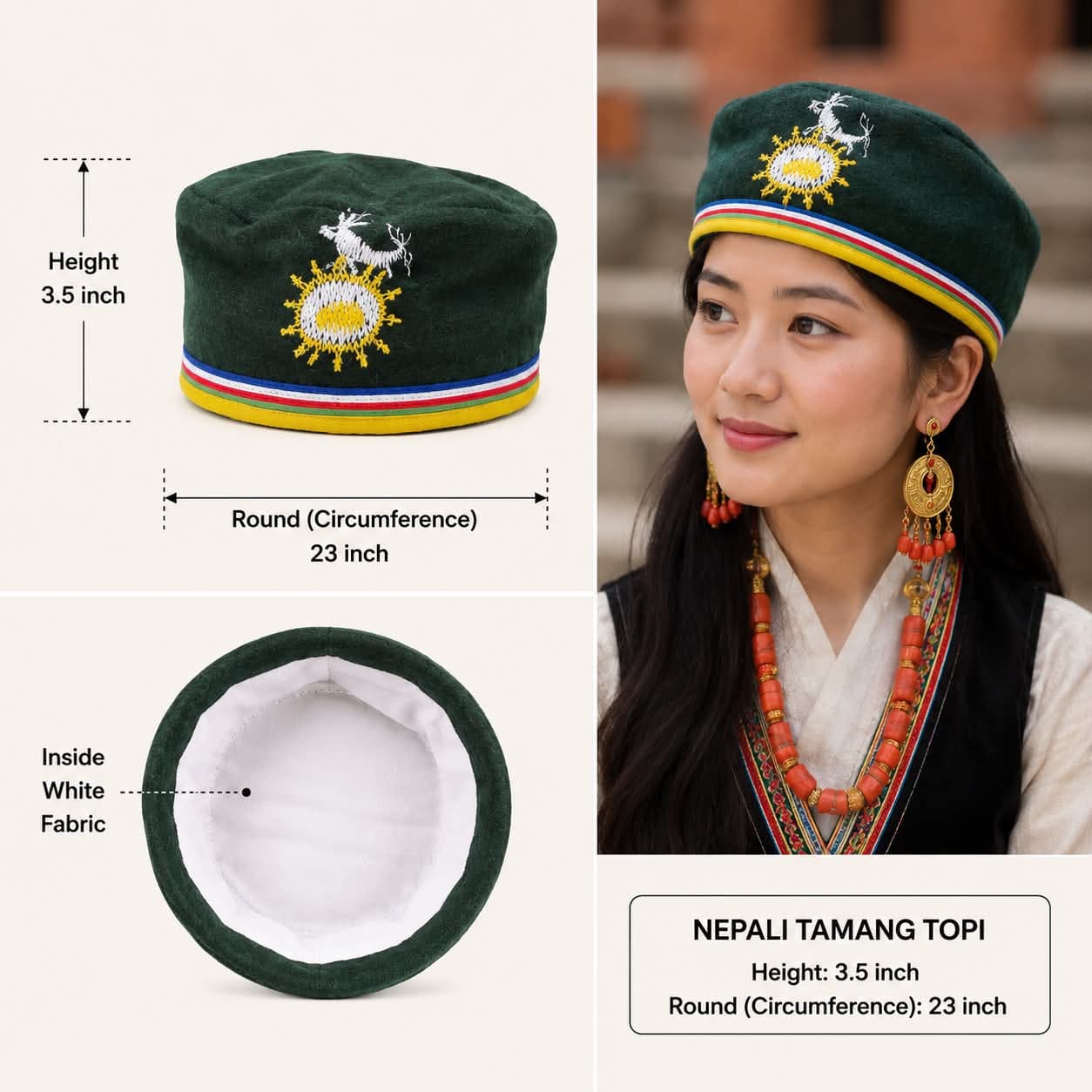 Nepali Tamang Topi
