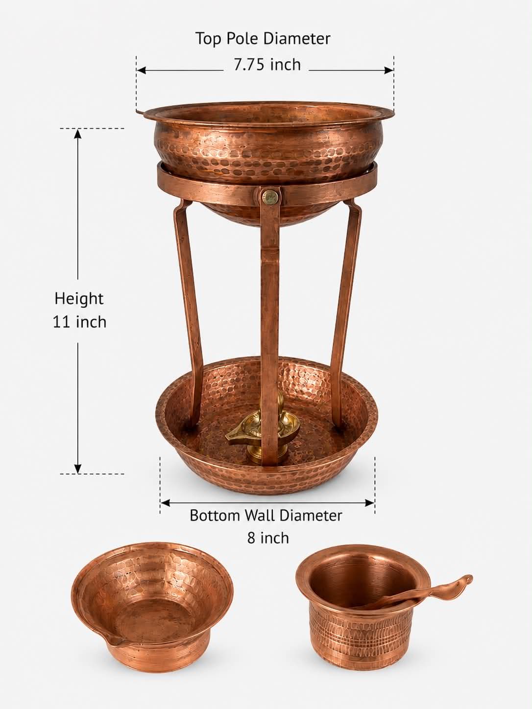 Copper Jaldhara Set (तामा जलधारा सेट)